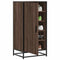 Schoenenrek 48x38x97,5 cm bewerkt hout bruin eikenkleurig