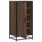Schoenenrek 48x38x97,5 cm bewerkt hout bruin eikenkleurig