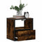 Nachtkastjes 2st wandgemonteerd 40x31x39,5cm gerookt eikenkleur