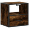 Nachtkastjes 2st wandgemonteerd 40x31x39,5cm gerookt eikenkleur