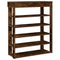 Schoenenrek 80x30x98 cm bewerkt hout gerookt eikenkleurig