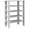 Schoenenrek 61x32x87,5 cm bewerkt hout betongrijs