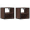 Nachtkastjes 2st wandgemonteerd 40x31x39,5cm bruin eikenkleurig
