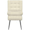 Relaxstoel met voetenbank fluweel crmekleurig