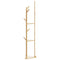 Kapstok met haken en schappen 39x33x166 cm bamboe