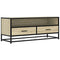 Tv-meubel 100x34,5x40cm bewerkt hout metaal sonoma eikenkleurig