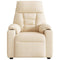 Fauteuil verstelbaar microvezelstof beige