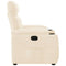 Fauteuil verstelbaar microvezelstof beige