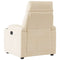 Fauteuil verstelbaar microvezelstof beige