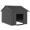 Hondenhok met dak 83x130x85 cm gegalvaniseerd staal