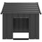 Hondenhok met dak 83x130x85 cm gegalvaniseerd staal