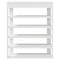 Schoenenrek 80x30x98 cm bewerkt hout wit