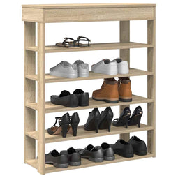 Schoenenrek 80x30x98 cm bewerkt hout sonoma eikenkleurig
