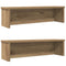 Keukenrekken stapelbaar 2 st 60x15x16 cm artisanaal eikenkleur
