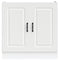 Spoelbakonderkast Kalmar 80x46x81,5 cm bewerkt hout wit