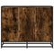 Dressoir 94x35x76 cm bewerkt hout gerookt eikenkleurig
