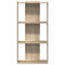 Boekenkast 3-laags 60x30x120 cm bewerkt hout sonoma eikenkleur