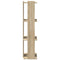 Boekenkast 3-laags 60x30x120 cm bewerkt hout sonoma eikenkleur