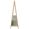 Kledingrek met schappen 132x45,5x150,5 cm bamboe