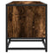 Tv-meubel 120x35x41 cm bewerkt hout metaal gerookt eikenkleurig