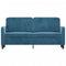 Tweezitsbank 140 cm fluweel blauw