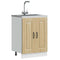 Spoelbakonderkast Kalmar 60x46x81,5cm bewerkt hout sonoma eiken