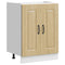 Spoelbakonderkast Kalmar 60x46x81,5cm bewerkt hout sonoma eiken