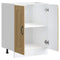 Spoelbakonderkast Kalmar 60x46x81,5cm bewerkt hout sonoma eiken