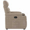 Fauteuil verstelbaar microvezelstof taupe