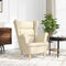 Fauteuil 74x84x100 cm stof crmekleurig