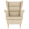 Fauteuil 74x84x100 cm stof crmekleurig