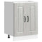 Spoelbakonderkast Kalmar 60x46x81,5cm bewerkt hout grijs sonoma