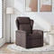Fauteuil verstelbaar stof donkerbruin