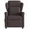 Fauteuil verstelbaar stof donkerbruin