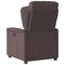Fauteuil verstelbaar stof donkerbruin