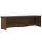 Keukenrekken stapelbaar 2 st 60x15x16 cm bruin eikenkleur