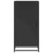Schoenenrek 48x38x97,5 cm bewerkt hout zwart