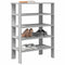 Schoenenrek 61x32x87,5 cm bewerkt hout grijs sonoma eikenkleur