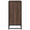 Dressoir 68x35x76 cm bewerkt hout en metaal bruin eikenkleur