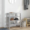 Schoenenrek 61x32x70 cm bewerkt hout grijs sonoma