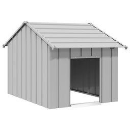Hondenhok met dak 83x130x85 cm gegalvaniseerd staal