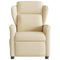 Fauteuil verstelbaar stof crmekleurig