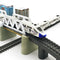Elektrische speelgoed trein - ophaalbrug - 31-delig - 366 cm spoor
