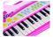 Kinder keyboard - roze - opnamefunctie - 37 toetsen