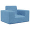 Kinderbank zacht pluche blauw