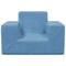 Kinderbank zacht pluche blauw