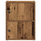 Boekenkast 40x24x52 cm bewerkt hout oud houtkleurig
