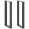 Salontafelpoten 2 st U-vormig 50x(100-101) cm staal antraciet