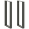 Salontafelpoten 2 st U-vormig 40x(100-101) cm staal antraciet