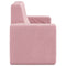 Kinderbank 2-zits zacht pluche roze